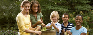 Photo: A group of children