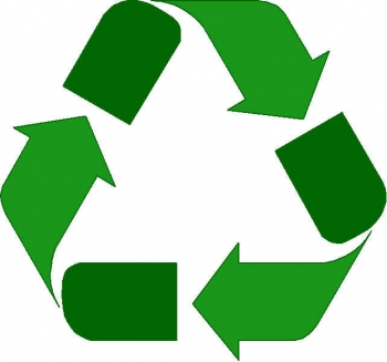 Green Arrows Symbolizing Reduce, Reuse and Recycle