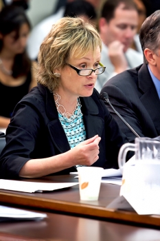 Leslie Harris, President and CEO of CDT, testifying before the House Subcommittee on Commerce, Trade, and Consumer Protection on the need for a baseline consumer privacy bill.