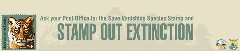 Save Vanishing Species Stamp banner