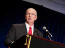 Director John Clark of the U.S. Marshals Service addressing the audience at the April 13, 2010 ceremony.