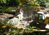 Removal of obsolete Clifford Dam near Frederick, Maryland, last week. Credit: Conor Bell / USFWS