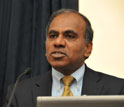 Image of NSF Director Dr. Subra Suresh speaking at the Big Data event.