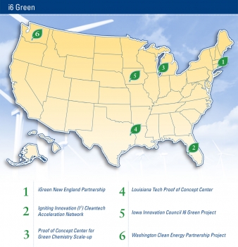 Map of all the i6 Green Investments