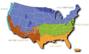 Building America Climate Regions — RECS 2009