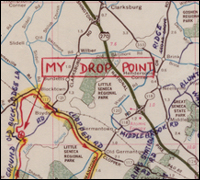 John Walker's dead drop map