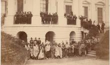 American Indian delegation at White House