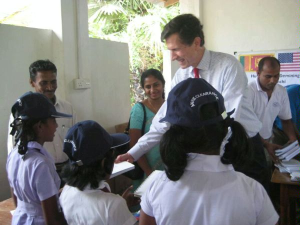 U.S. Assistant Secretary of State for South and Central Asian Affairs Robert O. Blake, Jr. traveled to Sri Lanka in early May 2011, and visited USAID-supported programs and met with local leaders in Kilinochchi and Mullaitivu.