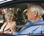 Photo: older adult couple in the car