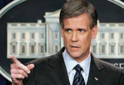 White House Press Secretary Tony Snow