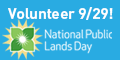 logo image: blue background with the words national public lands day