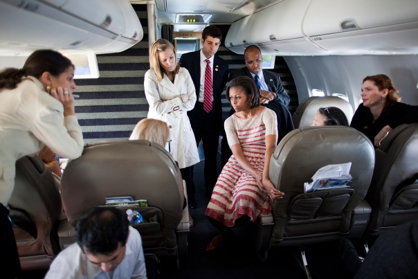 First Lady Michelle Obama and Dr. Jill Biden Aboard Bright Star 