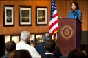 Florida Lt. Governor Jennifer Carroll visited the FBI’s office in Jacksonville and spoke during a Women’s History Month event. She also presented a 25-year service certificate to one of Jacksonville’s employees. 