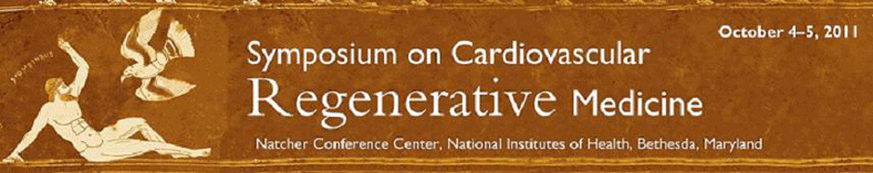 Symposium on Cardiovascular Regenerative Medicine banner - a graphic representation of Prometheus (of Greek mythology). Punished by Zeus by having him bound to a rock while a great eagle ate Prometheus' liver every day only to have it grow back to be eaten again the next day. 