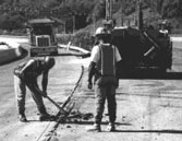 Highway construction workers