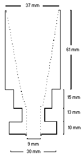 Figure 2. Aluminum filtering funnel dimensions