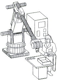 Figure IV:4-3. Robot Lean-Through Programming or Teaching - For problems with accessibility in using figures and illustrations in this document, please contact the Office of Science and Technology Assessment at (202) 693-2095.