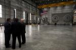 Inside the world's  largest wind turbine blade testing facility. | Photo Courtesy of Kate Samp (MassCEC)