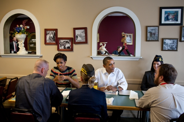 Lunch With Active Duty And Retired Military Personnel 