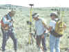 Stony Carter and crew members, GPS surveying