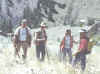 Survey crew in steep terrain