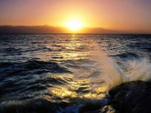 Image of Salton Sea sunset