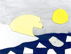 2010 Art Contest Grand Prize Winner: Drawing of polar bear and beluga whale, Carter Chroeder Anchorage, AK.