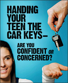 Handing your teen the car keys- are you confident or concerned?