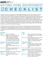 graphic of Asthma Home Environment Checklist