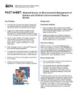 Fact Sheet: National Survey on Environmental Management of Asthma and Children's Environmental Tobacco Smoke