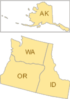 EPA Region 10 states map