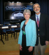 picture of Sally Davis & Dr Richard Kozoll at the White House event