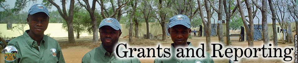 Thee male grantees pose for picute, Grants and Reporting banner image. Credit: Dirck Byler 