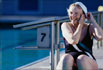 Woman at a pool