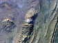 Satellite image of Iran's Zagros Mountains.