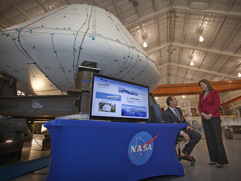 NASA Deputy Administrator Lori Garver (right) with Craig Collier