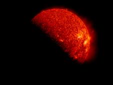 SDO is eclipsed by Earth twice annually. This image is from Sept. 6, 2012.