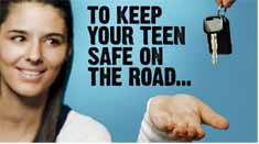 To keep your teen safe on the road...