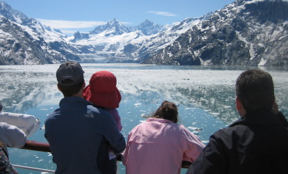 clear day in Glacier Bay