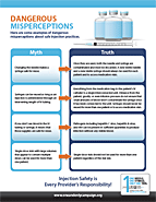 Dangerous
misperceptions about safe injection practices
