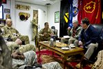 Carter Meets With U.S. Afghan and International Leaders, Troops