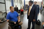  Secretary Visits Wounded Warriors in San Antonio 