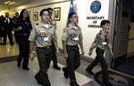  Boy Scouts Present Gift to Defense Secretary Gates