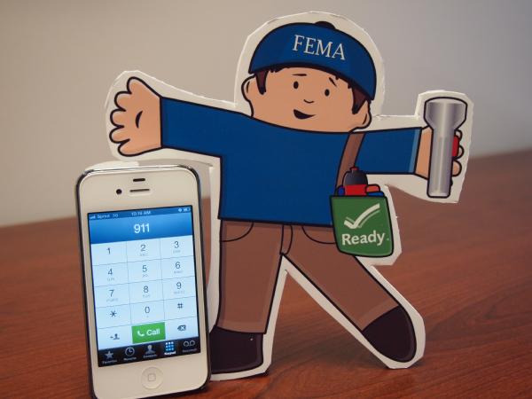  Washington, D.C., Sep. 20, 2012 -- Flat Stanley learns when it is appropriate to dial 9-1-1 in the event of an emergency. 