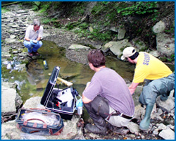 Land researchers at work