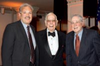 Dr. Dennis Slamon, Paul G. Rogers, and Dr. Bernard Fisher