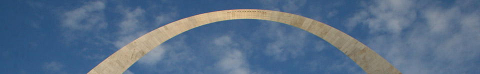 Looking up at the Gateway Arch