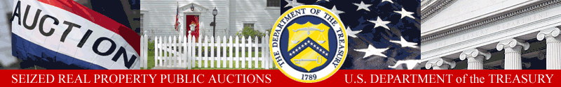 US Dept of the Treasury Seized Real Property Banner