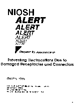 cover image of NIOSH Alert 87-100