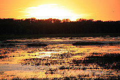 Sunset over Cranberry Pool September 2012